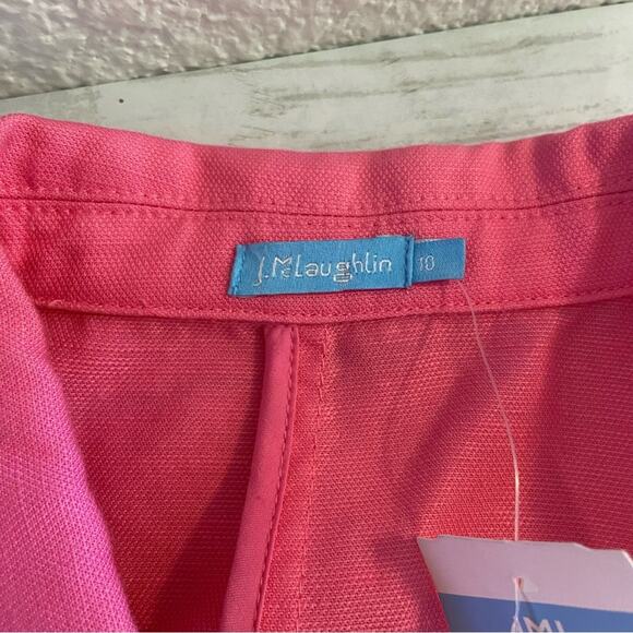 J. McLaughlin Vesta Linen Blend Blazer Persian Pink 10 (see description re flaw) - Picture 12 of 16